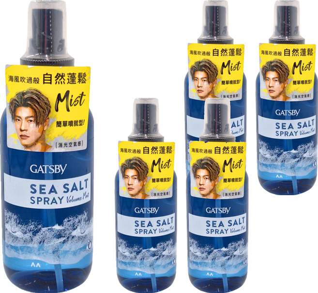 GATSBy 海鹽消光噴霧 浮力蓬鬆, 145ml, 5罐