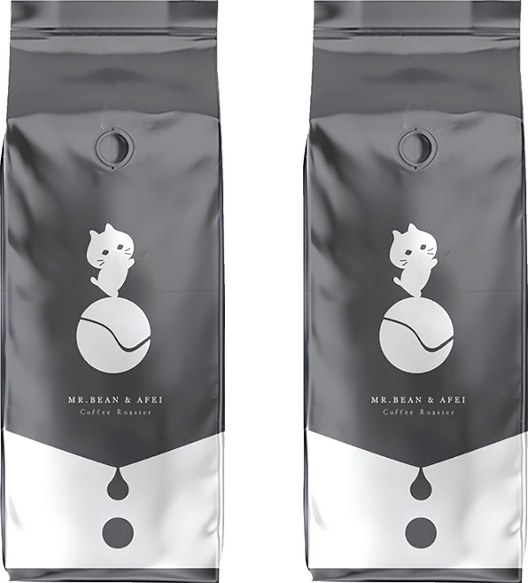 MR.BEAN&AFEI 豆豆先生與他的阿肥 肯亞涅里 蜂蜜合作社 咖啡豆, 450g, 2包