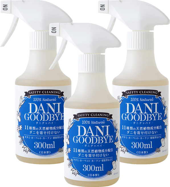Arnest Good Bye 天然植物除蟎噴霧 溫和安心素材 日本製造, 300ml, 3瓶