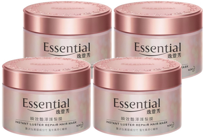 DSEssential 逸萱秀 台灣公司貨 瞬效豔澤護髮膜, 180g, 4瓶