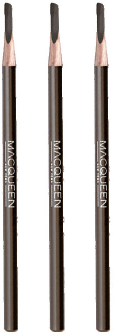 MACQUEEN NEWYORK 自然木軸眉筆 1.2g, Stone gray, 3支