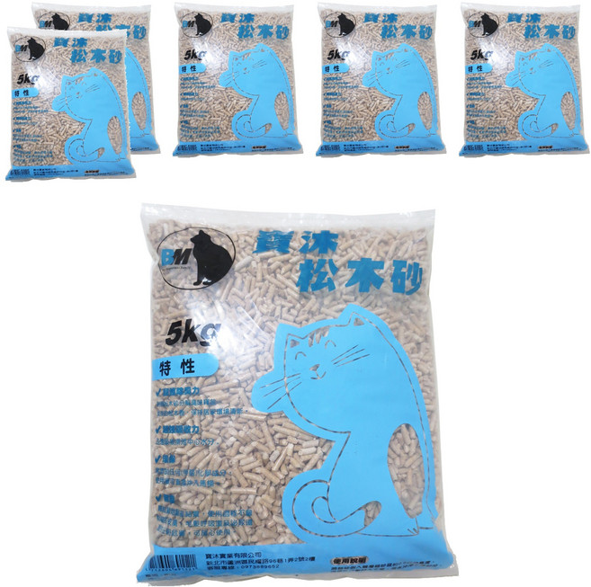 BM 寶沐 松木砂 10L, 松木, 5kg, 6袋