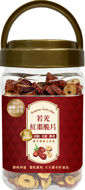 臻御行 若羌紅棗脆片, 1罐, 180g