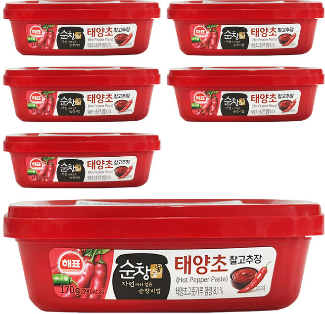 Haepyo 辣椒醬, 170g, 6盒