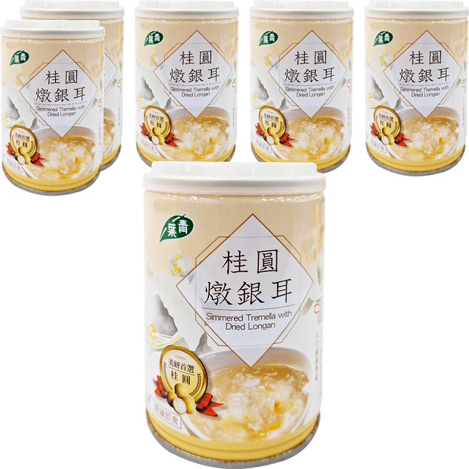 青葉 桂圓燉銀耳, 250g, 6罐