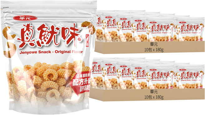 華元 真魷味 紅燒口味, 180g, 20包