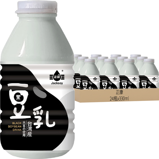 正康 Jacksoy 黑豆豆奶 330ml 台灣產, 24瓶