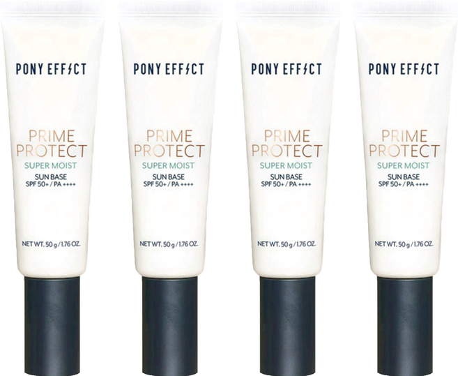pony effect 水透潤妝前防護乳 50g, 自然色, 4件