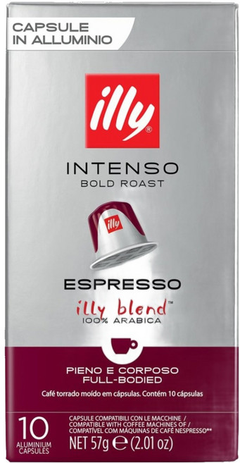 illy 意利 INTENSO 深烘培濃縮 咖啡膠囊 NESPRESSO適用, 1個, 5.7g, 10個裝