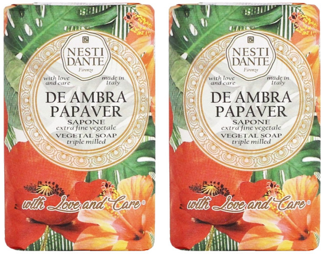 NESTI DANTE 義大利手工皂 N°9 紅罌粟, 250g, 2個