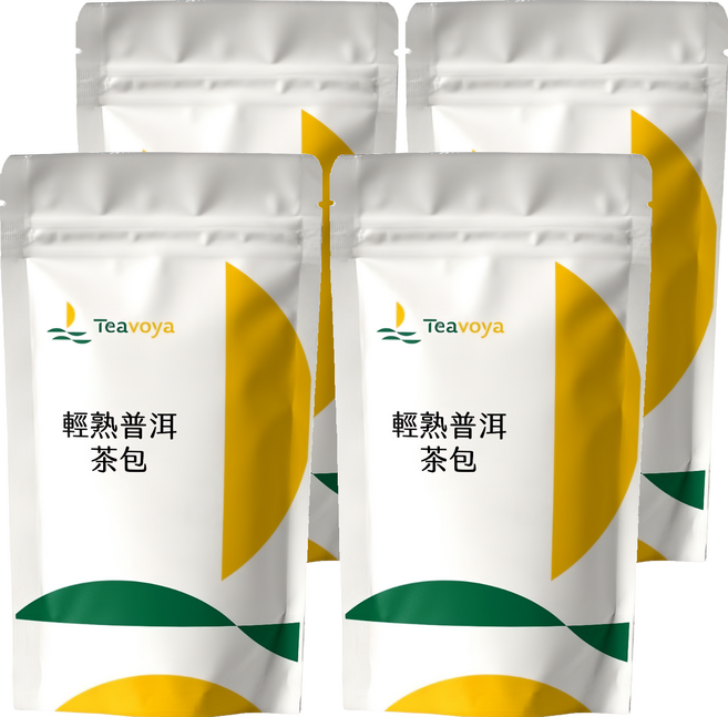 Teavoya 嘉柏茶業 雲南輕熟普洱茶包, 6g, 15包, 4袋
