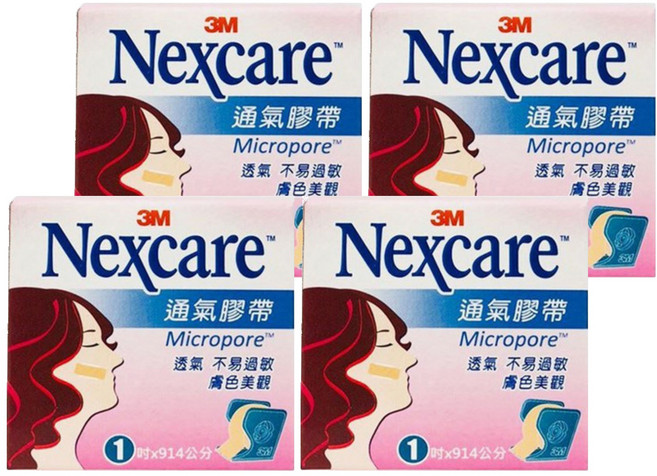3M Nexcare 大膚色通氣膠帶, 1個, 4盒