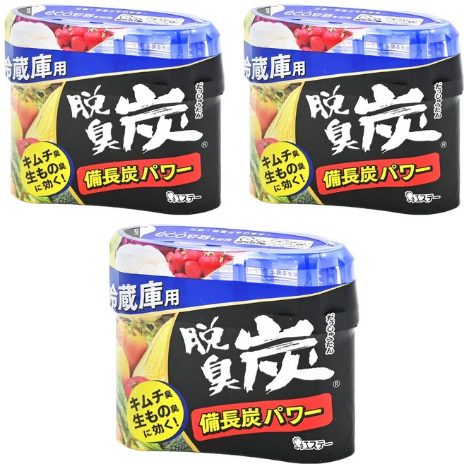 ST 雞仔牌 脫臭炭 冷藏室用, 140g, 3盒