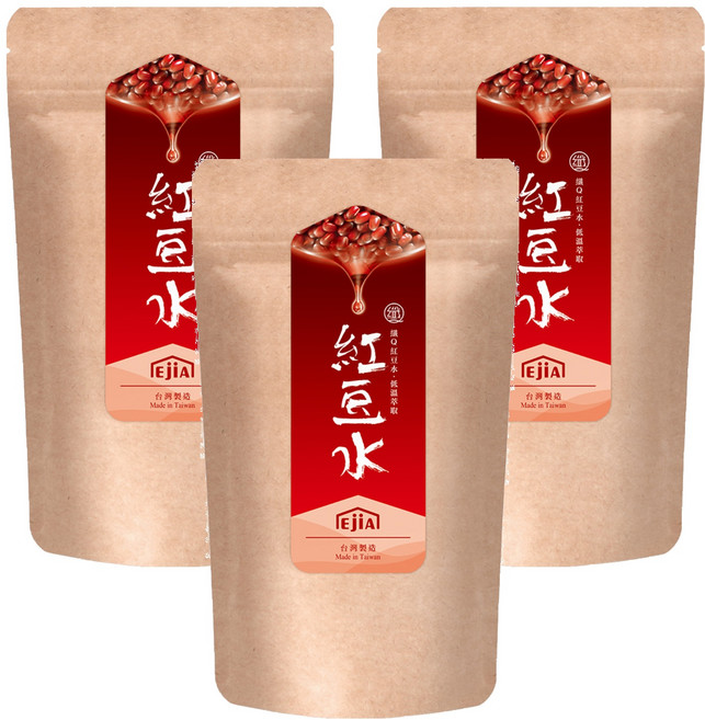 易珈生技 纖Q好手藝 紅豆水, 3袋