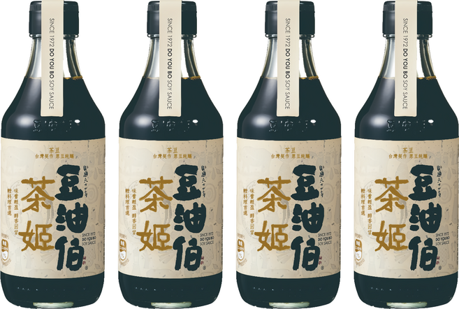 豆油伯 茶姬釀造醬油, 300ml, 4瓶