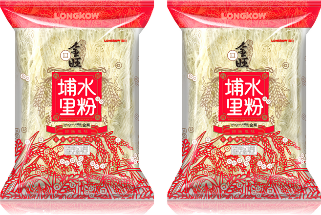 龍口 金旺 埔里水粉, 400g, 2包
