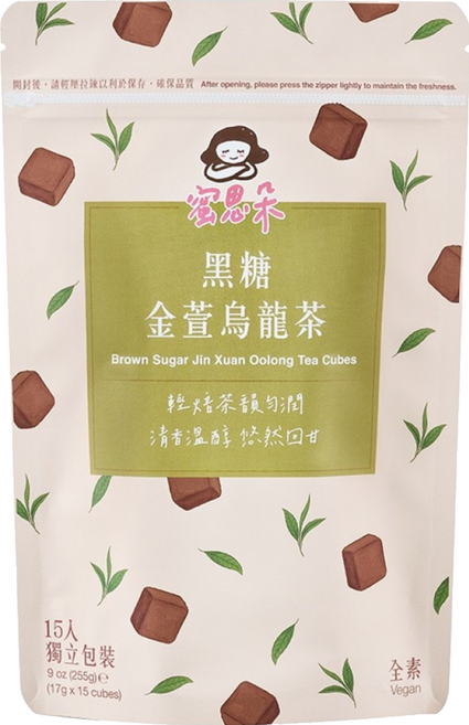 蜜思朵 NEW 黑糖金萱烏龍茶, 15顆, 17g, 1袋