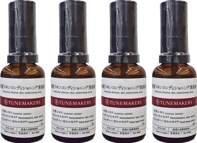 TUNEMAKERS 渡美 油水平衡甘草美容液, 30ml, 4瓶