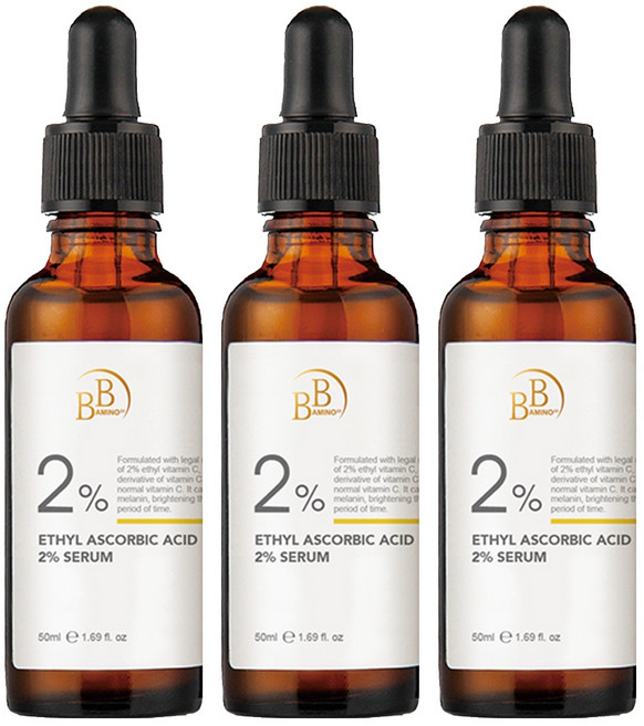 BB AMINO 科研 2%乙基維他命C美白精華, 50ml, 3件