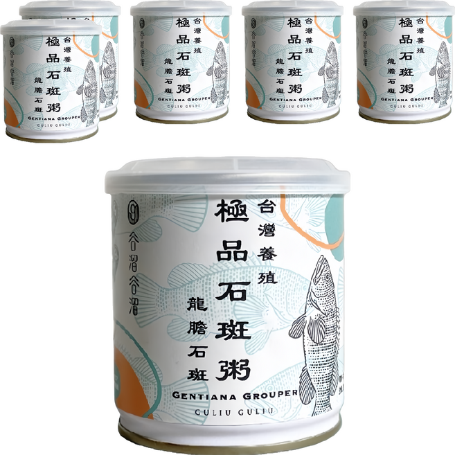 GULIUGULIU 谷溜谷溜 極品石斑粥, 6罐, 300ml