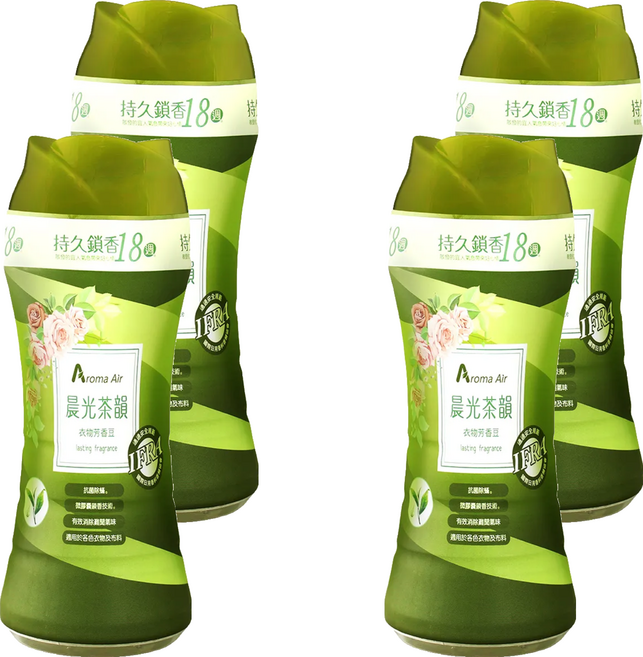皂福 Aroma Air 衣物芳香豆 抗菌防臭 晨光茶韻, 350ml, 4瓶