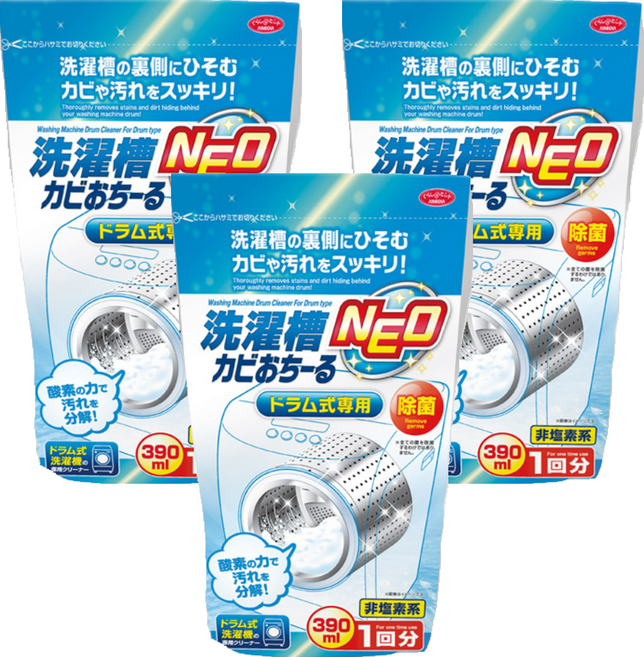 AIMEDIA 艾美迪雅 滾筒式洗衣槽清潔劑, 390ml, 3包