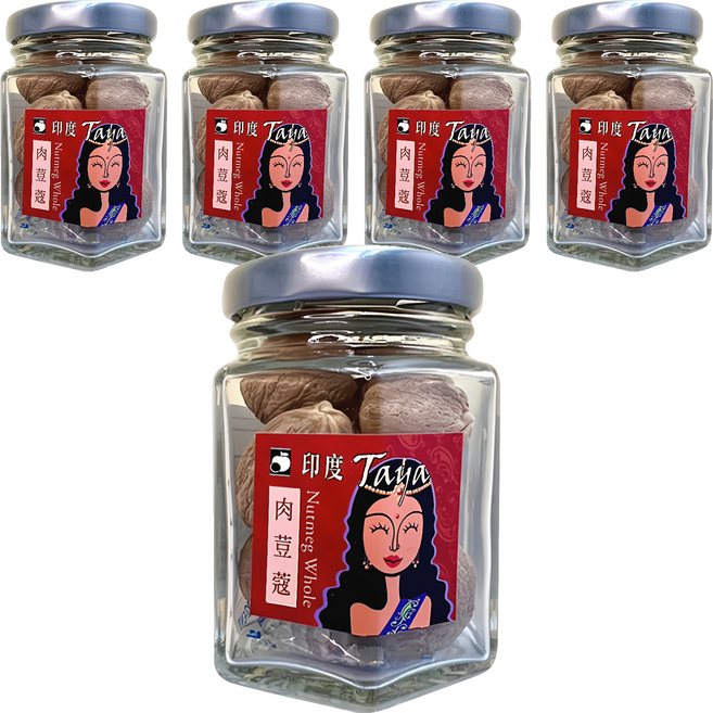 Taya Spices 印度肉豆蔻, 5罐, 50g