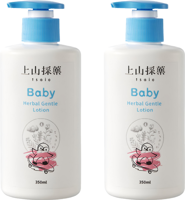 tsaio 上山採藥 寶貝植萃溫潤乳液, 350ml, 2瓶