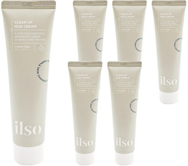 ILSO 清潔泥膜, 100g, 6條