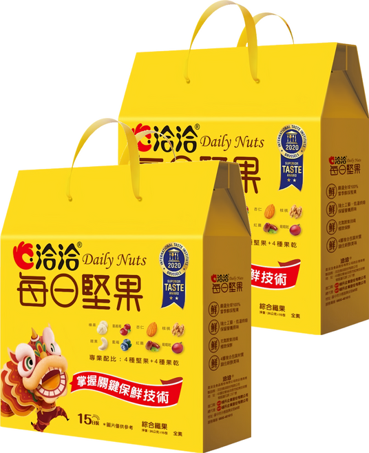 ChaCha 洽洽 每日堅果禮盒 綜合纖果, 2盒