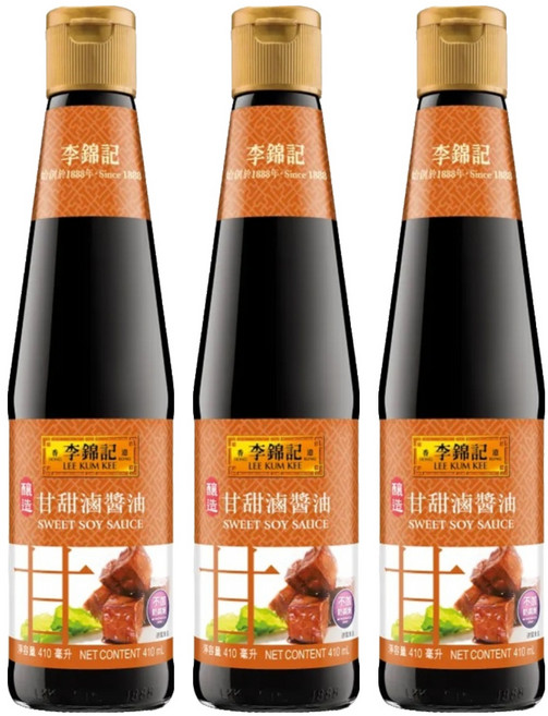 李錦記 甘甜滷醬油, 410ml, 3瓶