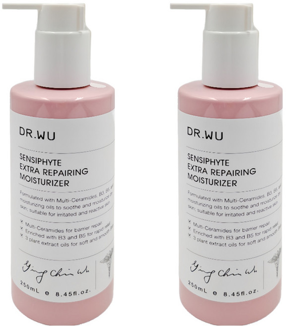 DR.WU 達爾膚 瞬適膚舒緩修護保濕乳, 250ml, 2瓶