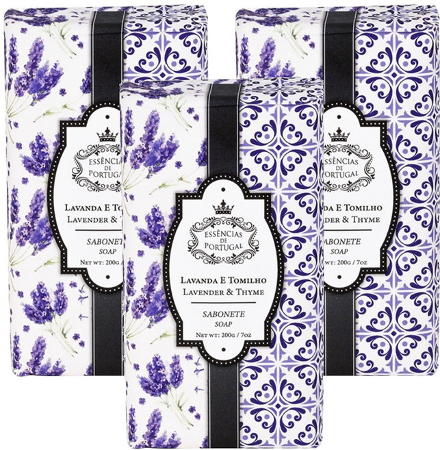 ESSENCIAS DE PORTUGAL 皇家葡萄牙EDP薰衣草舒眠精油皂, 200g, 3個