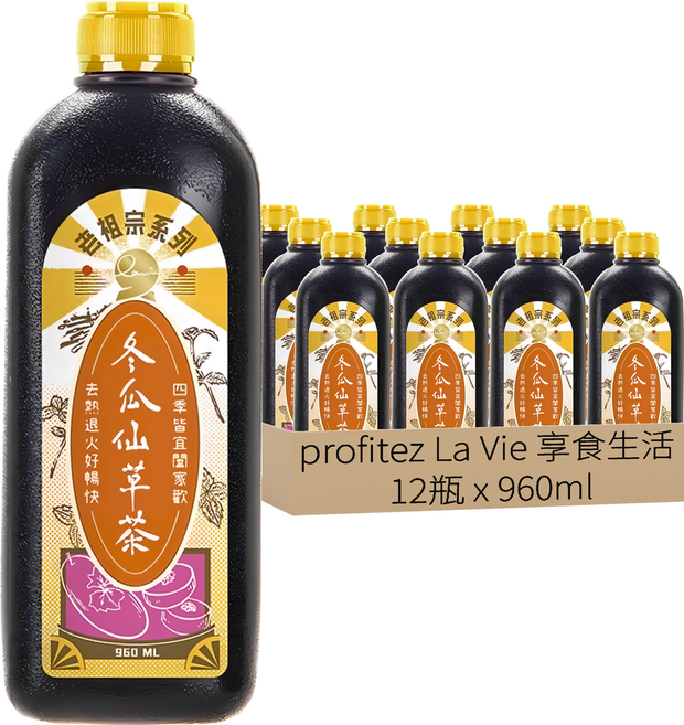 profitez La Vie 享食生活 老祖宗冬瓜仙草茶, 960ml, 12瓶