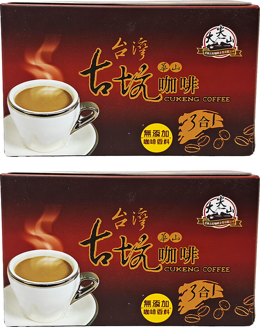 TGC 大尖山 華山3合1咖啡 紅色, 17g, 15包, 2盒