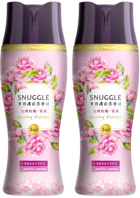 Snuggle 熊寶貝 多效護衣芳香豆 法國玫瑰茉莉, 350ml, 2瓶