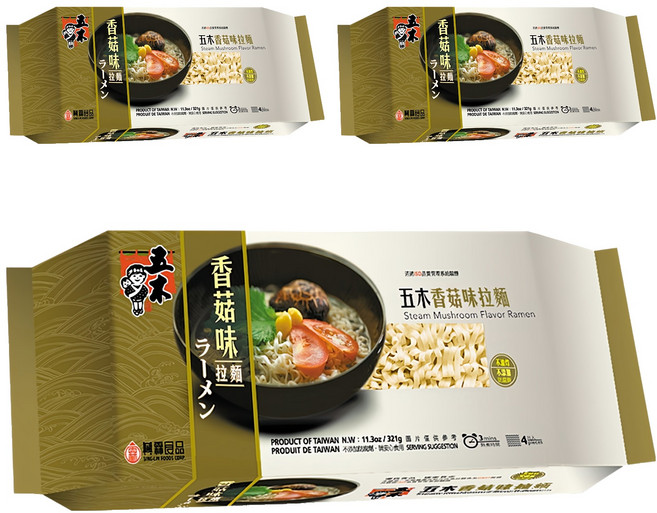 五木 香菇拉麵, 321g, 3包
