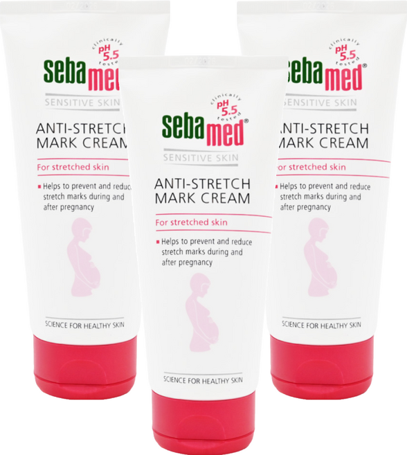 sebamed 施巴 美體撫紋霜, 200ml, 3條