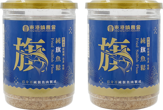 東港鎮農會 純旗魚鬆, 150g, 2罐