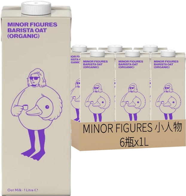 MINOR FIGURES 小人物 濃厚版燕麥奶 咖啡師, 1L, 6瓶