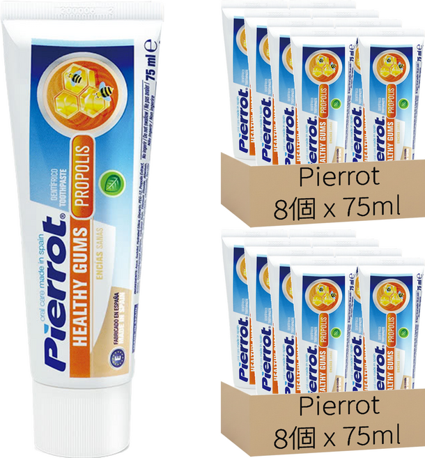 Pierrot 立可樂 蜂膠護齦牙膏, 75ml, 16個