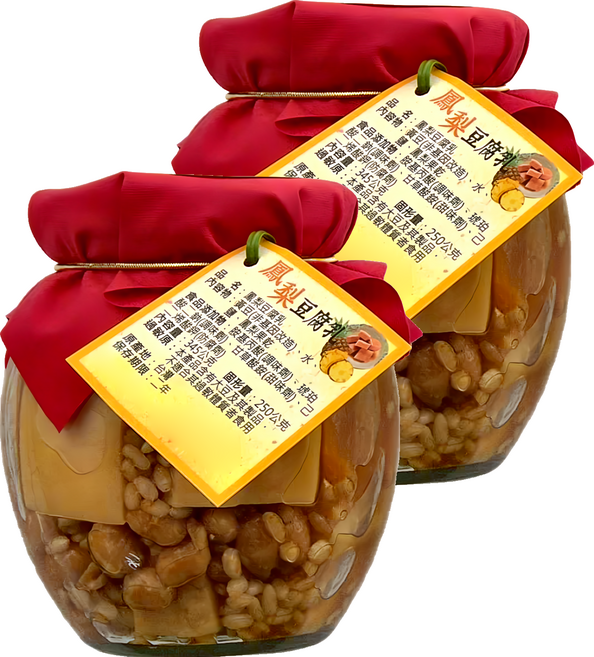 埔里鎮農會 鳳梨豆腐乳 固形量250g, 345g, 2罐