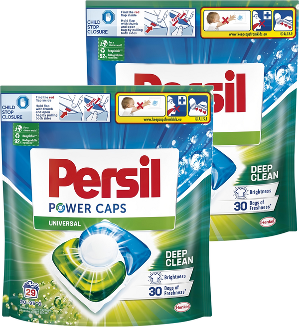 Persil 寶瀅 台灣公司貨 三合一洗衣膠囊強效補充包, 29顆, 2袋