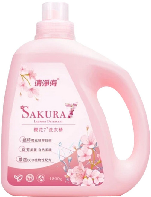 清淨海 櫻花7+系列 洗衣精, 1.8kg, 1瓶