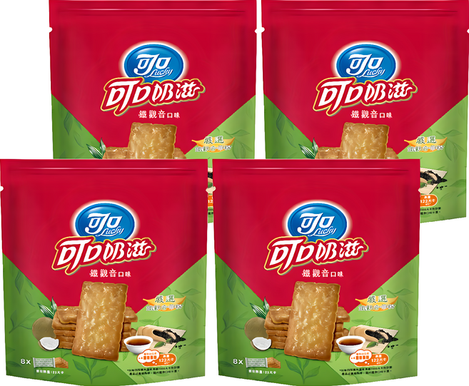 可口 可口奶滋 鐵觀音口味, 200g, 4袋