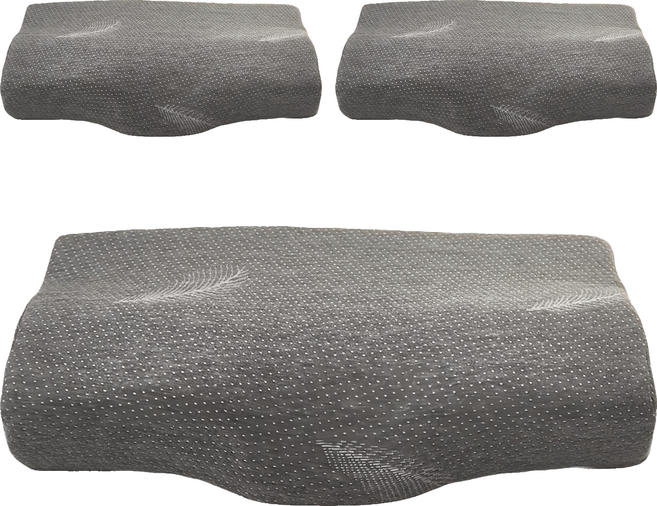 Ishur 伊舒爾 石墨烯釋壓記憶枕 肩頸釋壓型 50 × 30cm 灰色, 3個