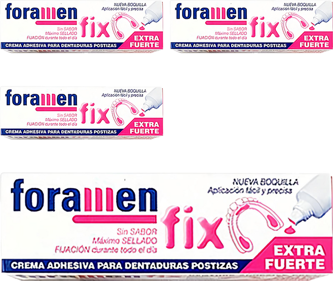 foramen 假牙黏著劑 45g, 1入, 4條
