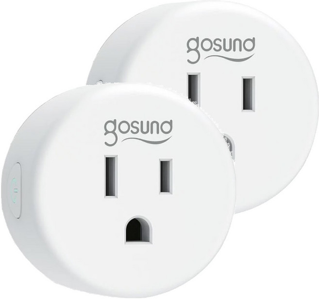 Gosund 智能插座 WP5-AM 台灣版 米家APP 語音控制 定時 倒數 電量監控, 52mm, 白色, 2個