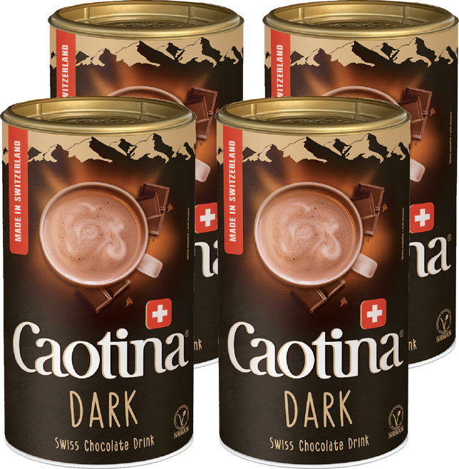 Caotina 可提娜 頂級瑞士黑巧克力粉, 500g, 1罐, 4罐