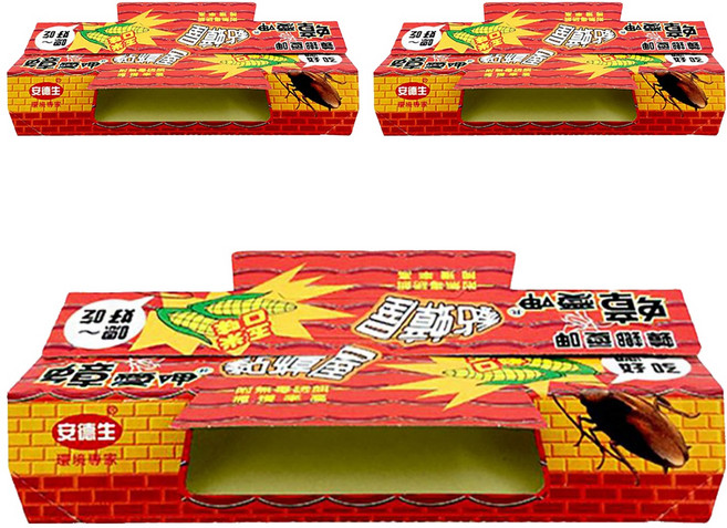 蟑愛呷 安德生 黏蟑屋 玉米 10個, 3盒